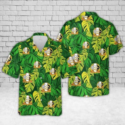 Army Hawaiian Shirt, Us Army 4Th Psychological Operations Group (Airborne) (4Th Pog)(A) Hawaiian Shirt, Military Aloha Shirts
