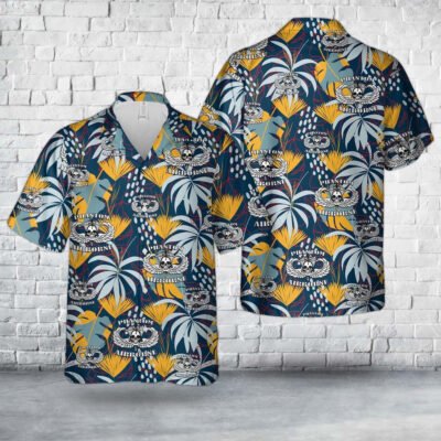 Army Hawaiian Shirt, Us Army 501C3 Phantom Airborne Brigade Hawaiian Shirt, Military Aloha Shirts