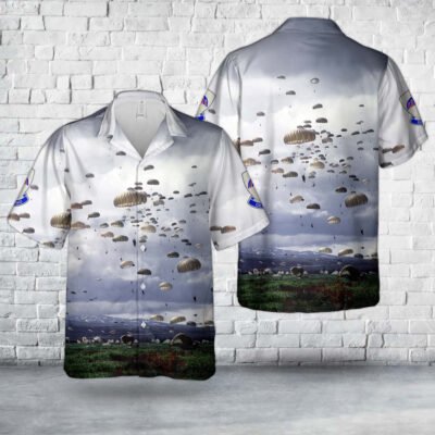 Army Hawaiian Shirt, Us Army 501St Infantry Regiment (United States) Parachute Jumps In Alaska Hawaiian Shirt, Military Aloha Shirts