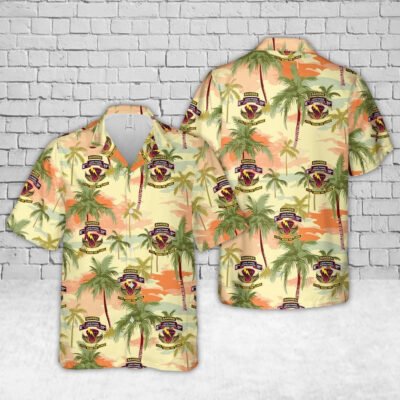 Army Hawaiian Shirt, Us Army 51St Infantry Regiment (Long Range Surveillance Company) Hawaiian Shirt, Military Aloha Shirts