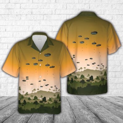 Army Hawaiian Shirt, Us Army 82Nd Airborne Division Jump Into Swift Response 23 Hawaiian Shirt, Military Aloha Shirts