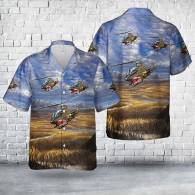 Army Hawaiian Shirt, Us Army Bell Ah-1G Cobra Hawaiian Shirt, Military Aloha Shirts
