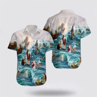 Christian Hawaiian Shirt, Easter Jesus God Save Our Life Hawaiian Shirt, Christian Aloha Shirt