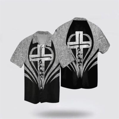 Christian Hawaiian Shirt, Faith Cross Jesus Religion Hawaiian Shirt, Christian Aloha Shirt