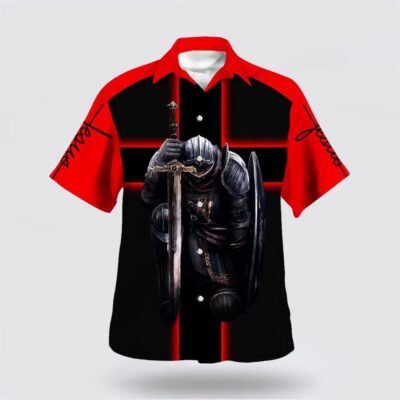Christian Hawaiian Shirt, I'm On Team Jesus I'm Not Religious Hawaiian Shirt, Christian Aloha Short Sleeve Shirt
