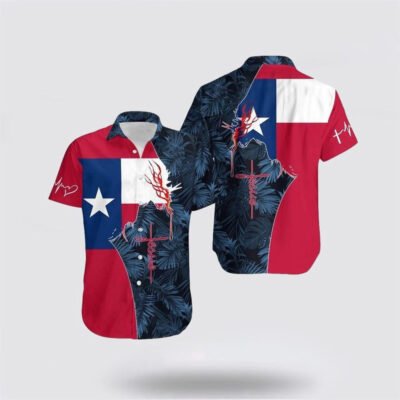 Christian Hawaiian Shirt, Jesus Texas Hawaiian Shirt, Christian Aloha Shirt