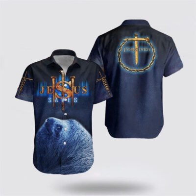 Christian Hawaiian Shirt, Sloth Jesus Save Hawaiian Shirt, Christian Aloha Short Sleeve Shirt