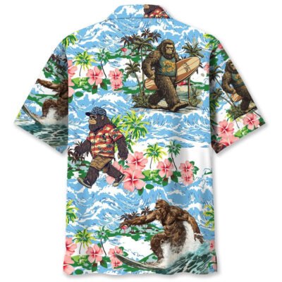 Funny Bigfoots Are On Summer Vacation Hawaiian Shirt, Funny Hawaiian Shirt, Cool Hawaiian Shirts, Best Hawaiian Shirts