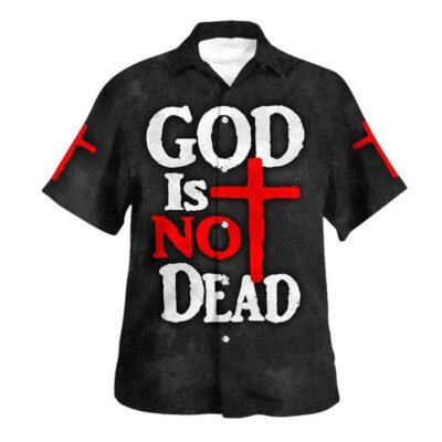 God's Not Dead Hawaiian Shirt For Men, Christian Hawaiian Shirt, Gift For Christian