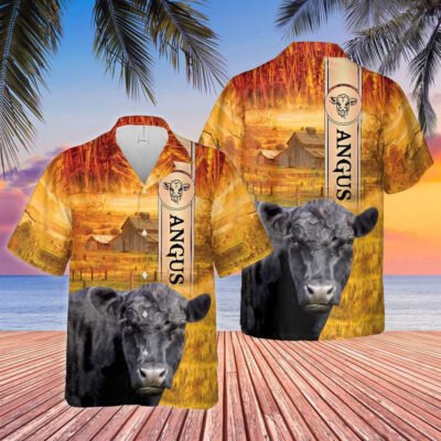 Hawaiian Cow Shirt, Cattle Breed All Printed 3D Hawaiian Shirt, Animal Hawaiian Shirt, Farmer Short Sleeve Shirt