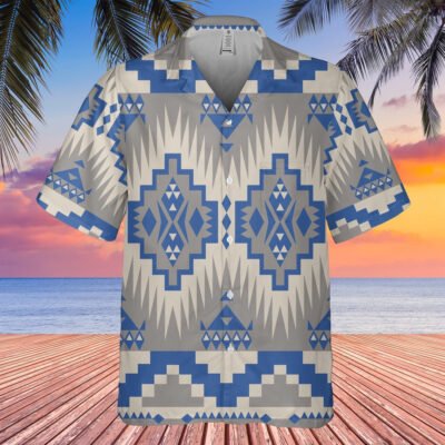 Native American Hawaiian Shirt, Exude Confidence With Eye-Catching Patterned Apparel Hawaiian Shirt, Native Pattern Short Sleeve Shirt