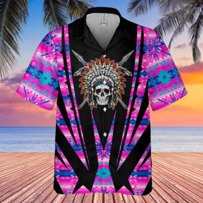 Native American Hawaiian Shirt, Mark Of Light Hawaiian Shirt, Native American Chief Shirt, Native Pattern Shirt