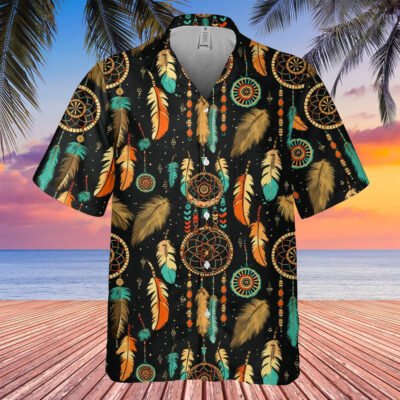 Native American Hawaiian Shirt, Shirt Brings Spiritual Beauty Hawaiian Shirt, Native Pattern Shirt