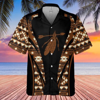 Native American Hawaiian Shirt, Soar With Your Dreams For The Future Hawaiian Shirt, Native Pattern Short Sleeve Shirt
