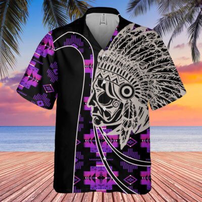 Native American Hawaiian Shirt, Storm Amulet Hawaiian Shirt, Native American Chief Shirt, Native Pattern Short Sleeve Shirt