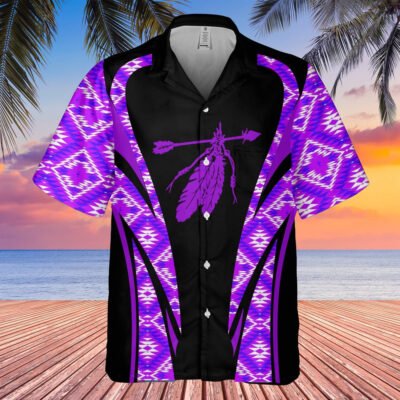 Native American Hawaiian Shirt, Symbol Of Faith Hawaiian Shirt, Native Pattern Short Sleeve Shirt