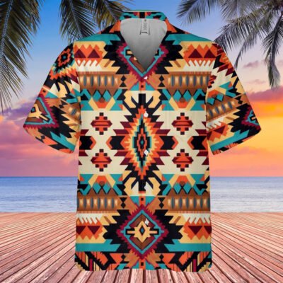 Native American Hawaiian Shirt, The Perfect Accessory For Any Style Hawaiian Shirt, Native Pattern Shirt