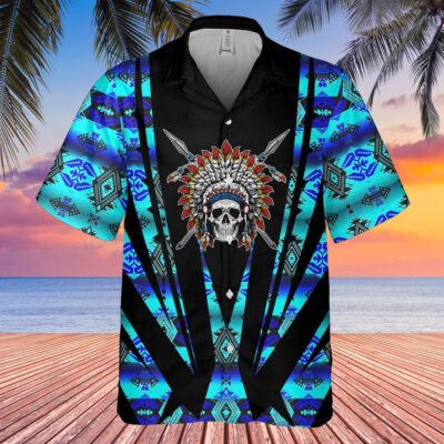 Native American Hawaiian Shirt,  Wild Soul Hawaiian Shirt, Native American Chief Shirt, Native Pattern Shirt