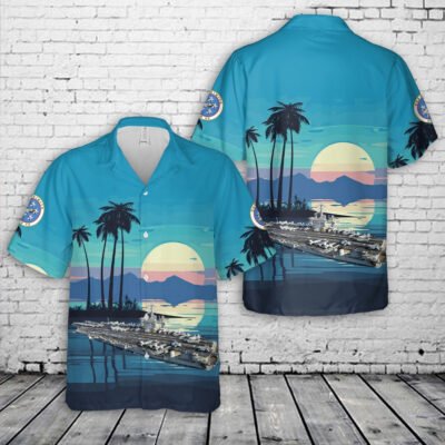 Navy Hawaiian Shirt, Us Navy Aircraft Carrier Cvn 68 Uss Nimitz Hawaiian Shirt, Navy Shirts Mens