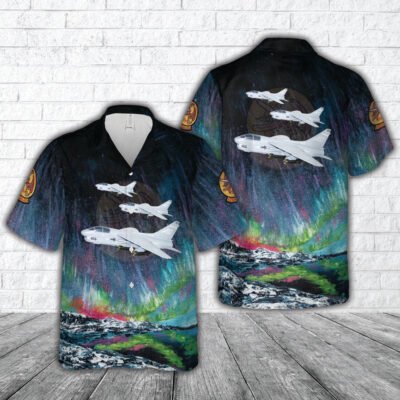 Navy Hawaiian Shirt, Us Navy Attack Squadron 174 (Va-174) Hellrazors (1987) Ta-7C Corsair Ii Hawaiian Shirt, Navy Shirts Mens