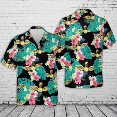 Navy Hawaiian Shirt, Us Navy Aviation Ordnance Insignia Hawaiian Shirt, Navy Shirts Mens