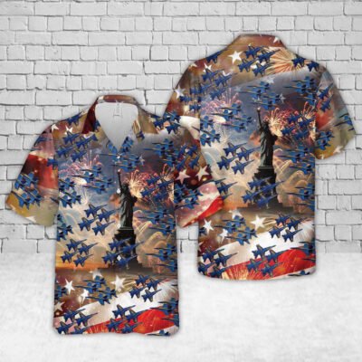 Navy Hawaiian Shirt, Us Navy Blue Angels Hawaiian Shirt, Navy Shirts Mens