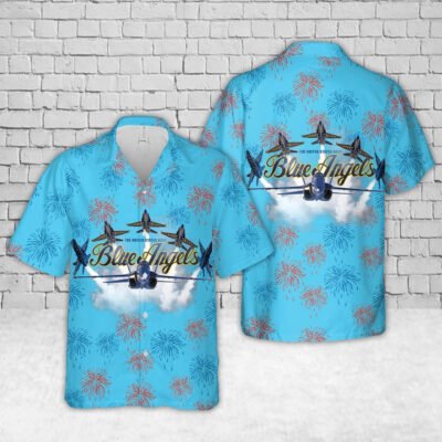 Navy Hawaiian Shirt, Us Navy Blue Angels Hawaiian Shirts For Men, Navy Shirts Mens
