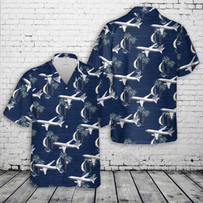 Navy Hawaiian Shirt, Us Navy C-40A Clipper Of Usn Vr-59 The Lone Star Express Hawaiian Shirt, Navy Shirts Mens