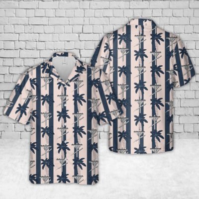Navy Hawaiian Shirt, Us Navy Construction Electrician (Ce) Hawaiian Shirt, Navy Shirts Mens