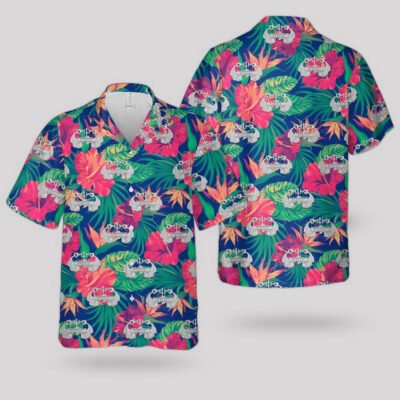 Navy Hawaiian Shirt, Us Navy Deep Submergence Enlisted Badge Hawaiian Shirt, Navy Shirts Mens