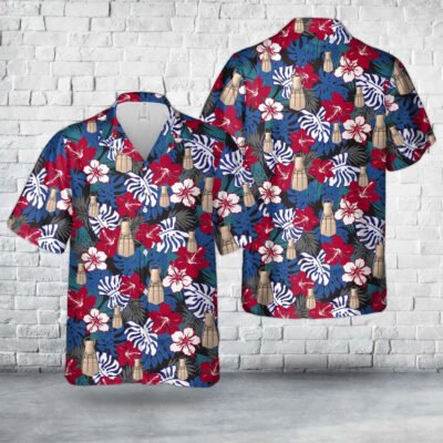 Navy Hawaiian Shirt, Us Navy Diver Fin Hawaiian Shirt, Navy Shirts Mens