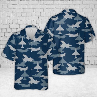 Navy Hawaiian Shirt, Us Navy Douglas A-4 Skyhawk Aircraft Silhouettes Hawaiian Shirt, Navy Shirts Mens