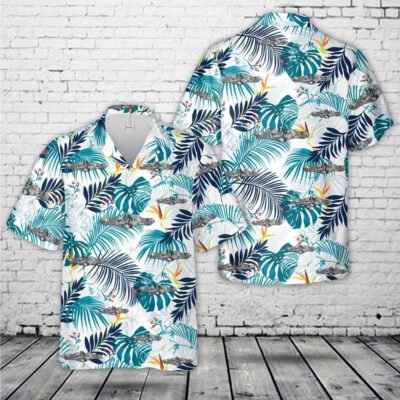 Navy Hawaiian Shirt, Us Navy Enlisted Submarine Dolphins ( Silver) Hawaiian Shirt, Navy Shirts Mens