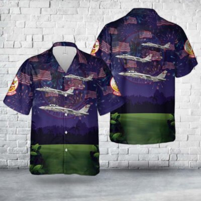Navy Hawaiian Shirt, Us Navy F-14A Tomcat Of Vf-301 Devil'S Disciples, 4Th Of July Hawaiian Shirt, Navy Shirts Mens