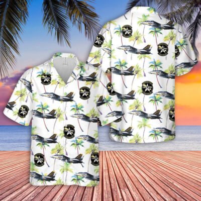 Navy Hawaiian Shirt, Us Navy F-14A Tomcat Of Vf-33 Starfighters Hawaiian Shirt, Navy Shirts Mens