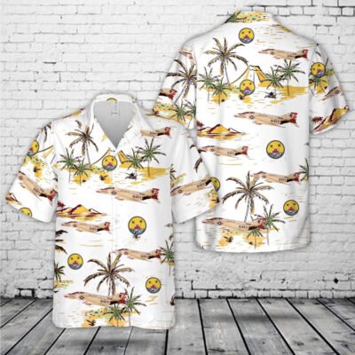Navy Hawaiian Shirt, Us Navy F-4B Phantom Ii Of Vf-111 Sundowners Hawaiian Shirt, Navy Shirts Mens