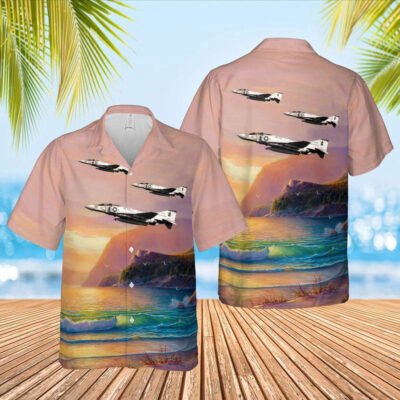 Navy Hawaiian Shirt, Us Navy F-4J Of Vf-74 Hawaiian Shirt, Navy Shirts Mens