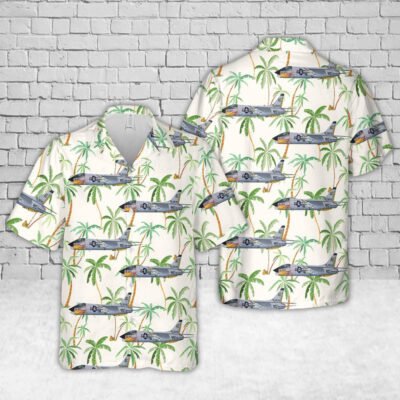Navy Hawaiian Shirt, Us Navy F-8C Crusader Of Vf-84 Jolly Rogers Hawaiian Shirt, Navy Shirts Mens