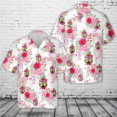 Navy Hawaiian Shirt, Us Navy Female Chick Chief Cpo Pink 1 Hawaiian Shirt, Navy Shirts Mens