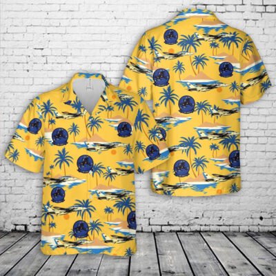 Navy Hawaiian Shirt, Us Navy Fighter Squadron Two One Three (Vf-213), F-14D Tomcat Blacklions Hawaiian Shirt, Navy Shirts Mens