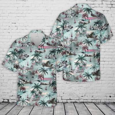 Navy Hawaiian Shirt, Us Navy Grumman C-1 Trader Hawaiian Shirt, Navy Shirts Mens