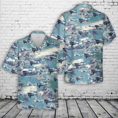Navy Hawaiian Shirt, Us Navy Grumman Ka-6D Intruder Air Refueler Buno149951 Of Va-35 Black Panther Squadron Hawaiian Shirt, Navy Shirts Mens