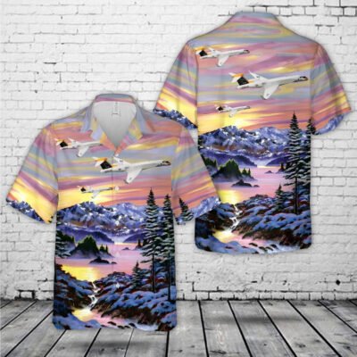 Navy Hawaiian Shirt, Us Navy Gulfstream G550 Nc-37B Missile Tracking Jet Hawaiian Shirt, Navy Shirts Mens