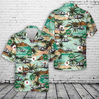 Navy Hawaiian Shirt, Us Navy Hsc-7 Helicopter Sea Combat Squadron Seven Dusty Dogs Hawaiian Shirt, Navy Shirts Mens