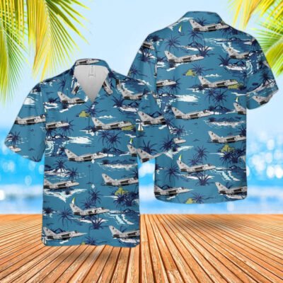 Navy Hawaiian Shirt, Us Navy Lockheed Es-3A Shadow Of Vq-6 Hawaiian Shirt, Navy Shirts Mens