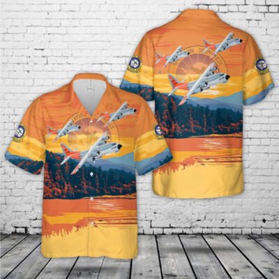 Navy Hawaiian Shirt, Us Navy Lockheed Martin Lc-130R Vxe-6 Puckered Penguins (1992) Hawaiian Shirt, Navy Shirts Mens