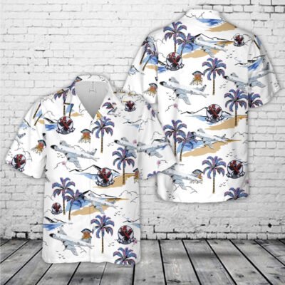 Navy Hawaiian Shirt, Us Navy Lockheed Martin P-3B Orion, Vp-68 Blackhawks Hawaiian Shirt, Navy Shirts Mens