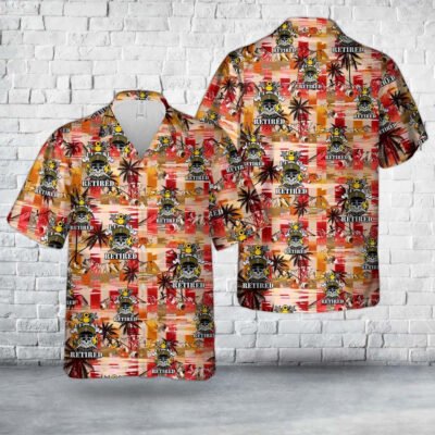 Navy Hawaiian Shirt, Us Navy Master Chief Retired Skull And Cross Bones Anchor Hawaiian Shirt, Navy Shirts Mens