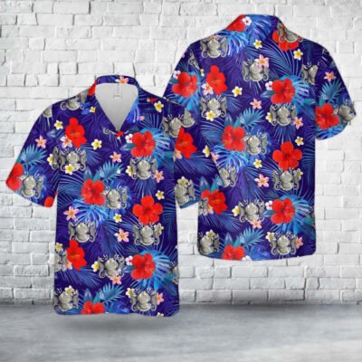 Navy Hawaiian Shirt, Us Navy Master Diver Hawaiian Shirt, Navy Shirts Mens