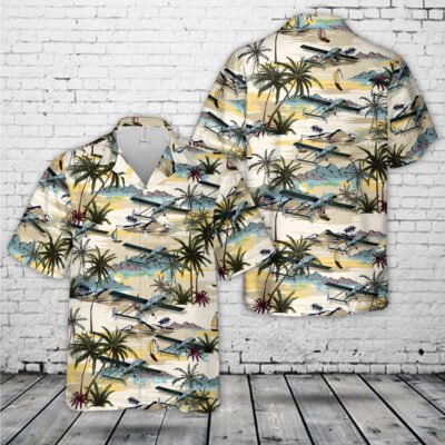 Navy Hawaiian Shirt, Us Navy Rq-2B Pioneer Hawaiian Shirt, Navy Shirts Mens